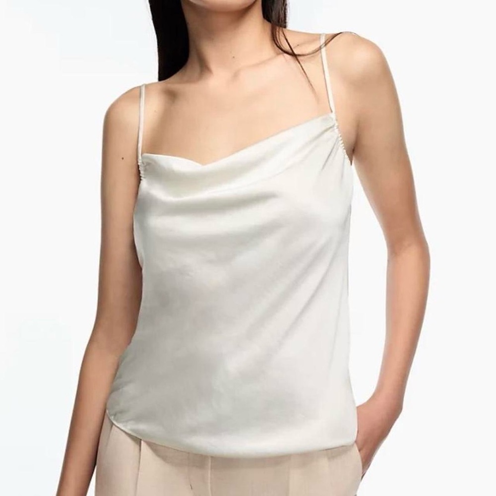 Aritzia Cowl Neck Satin Camisole